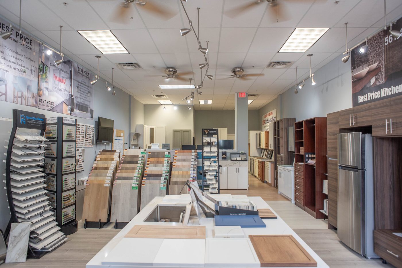 Best Price Kitchen Bath & Floors showroom exterior at Canyon Town Center